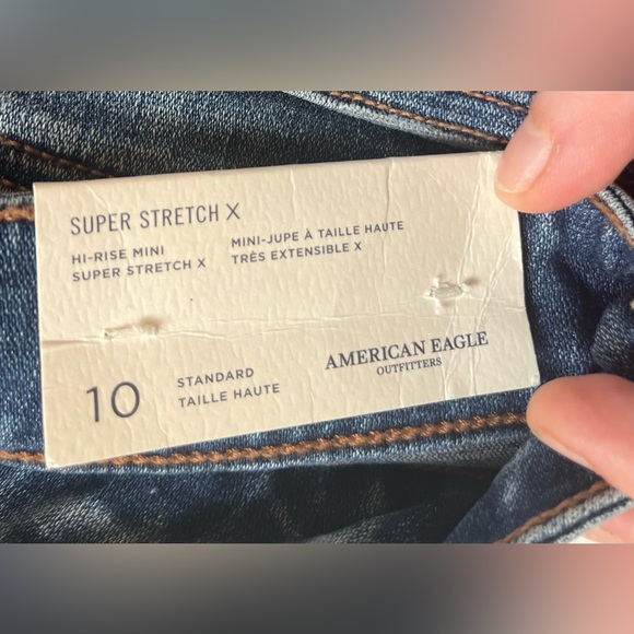 American Eagle Denim Mini Skirt- Size 10- NWT - Picture 4 of 5